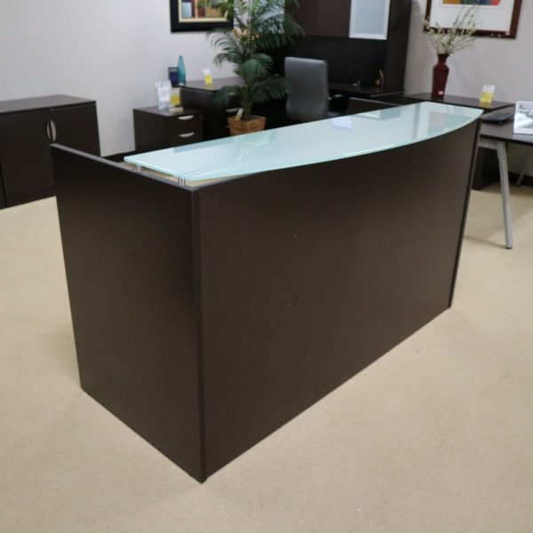 Reception Desk with Glass Top – New
