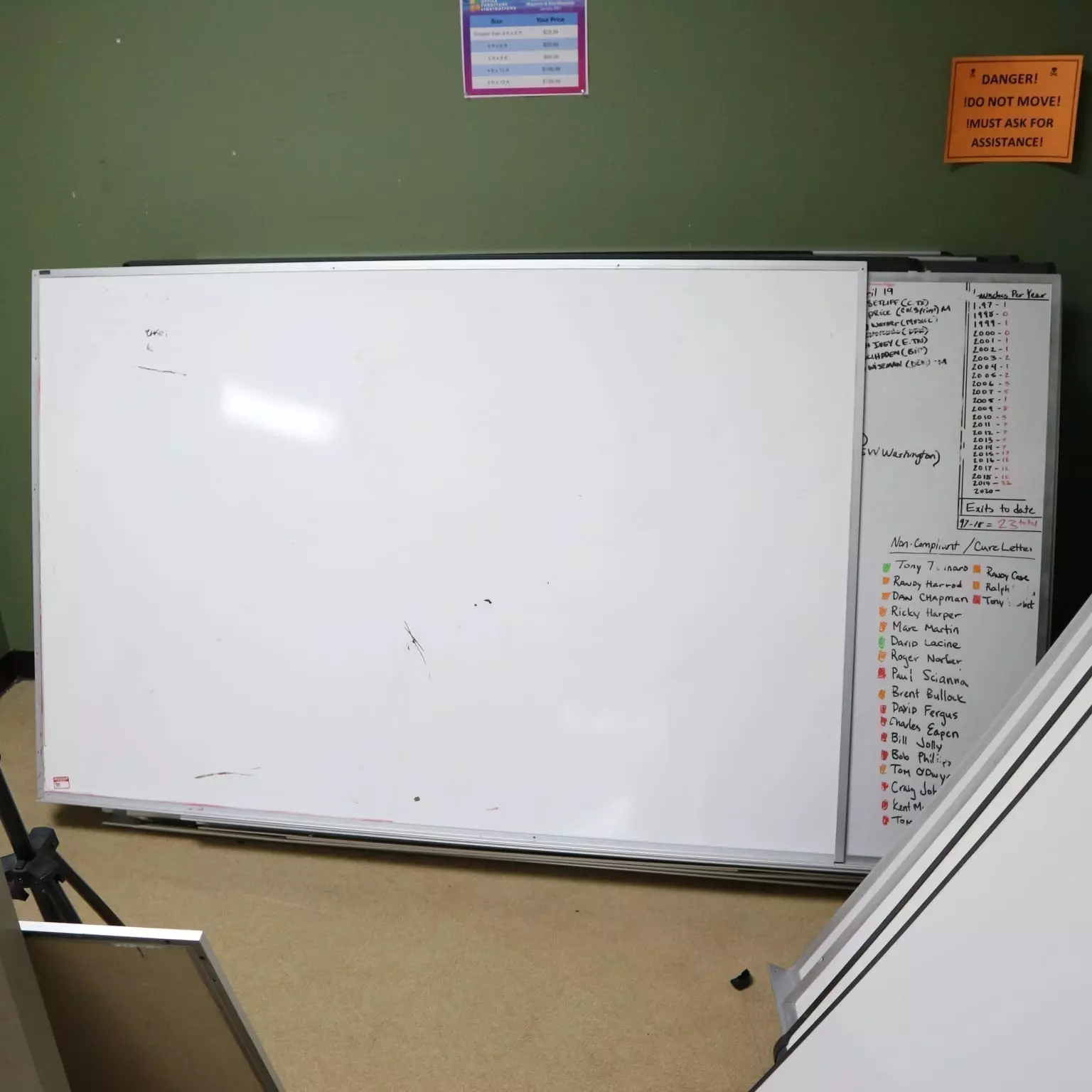 Whiteboard 4′ x 6′