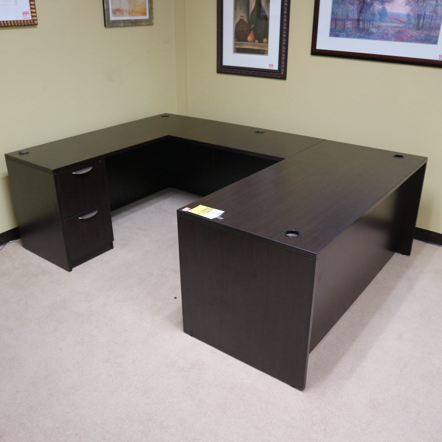 UDesk Espresso Office Furniture Liquidations