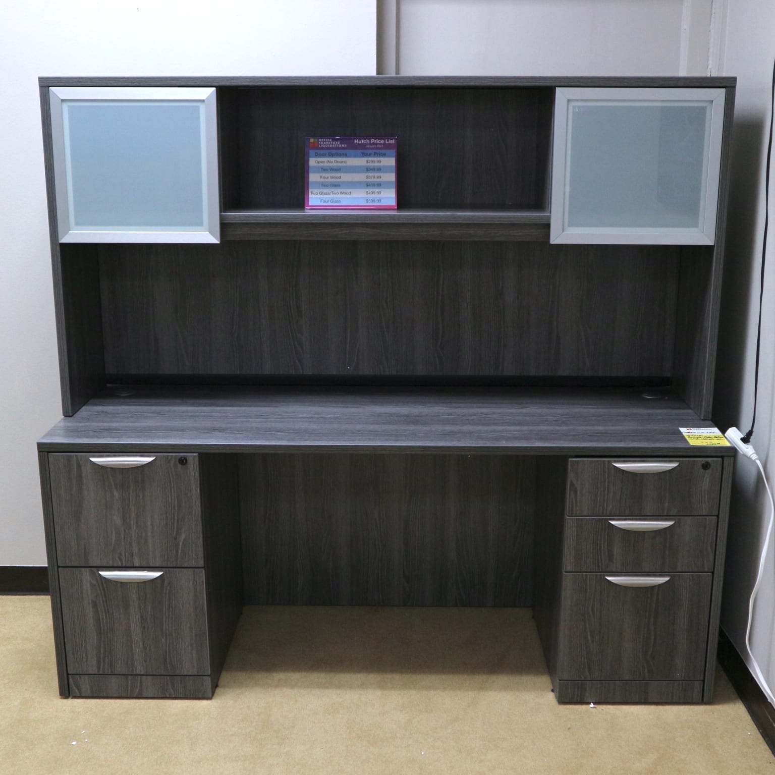 Credenza with Hutch New Office Furniture Liquidations