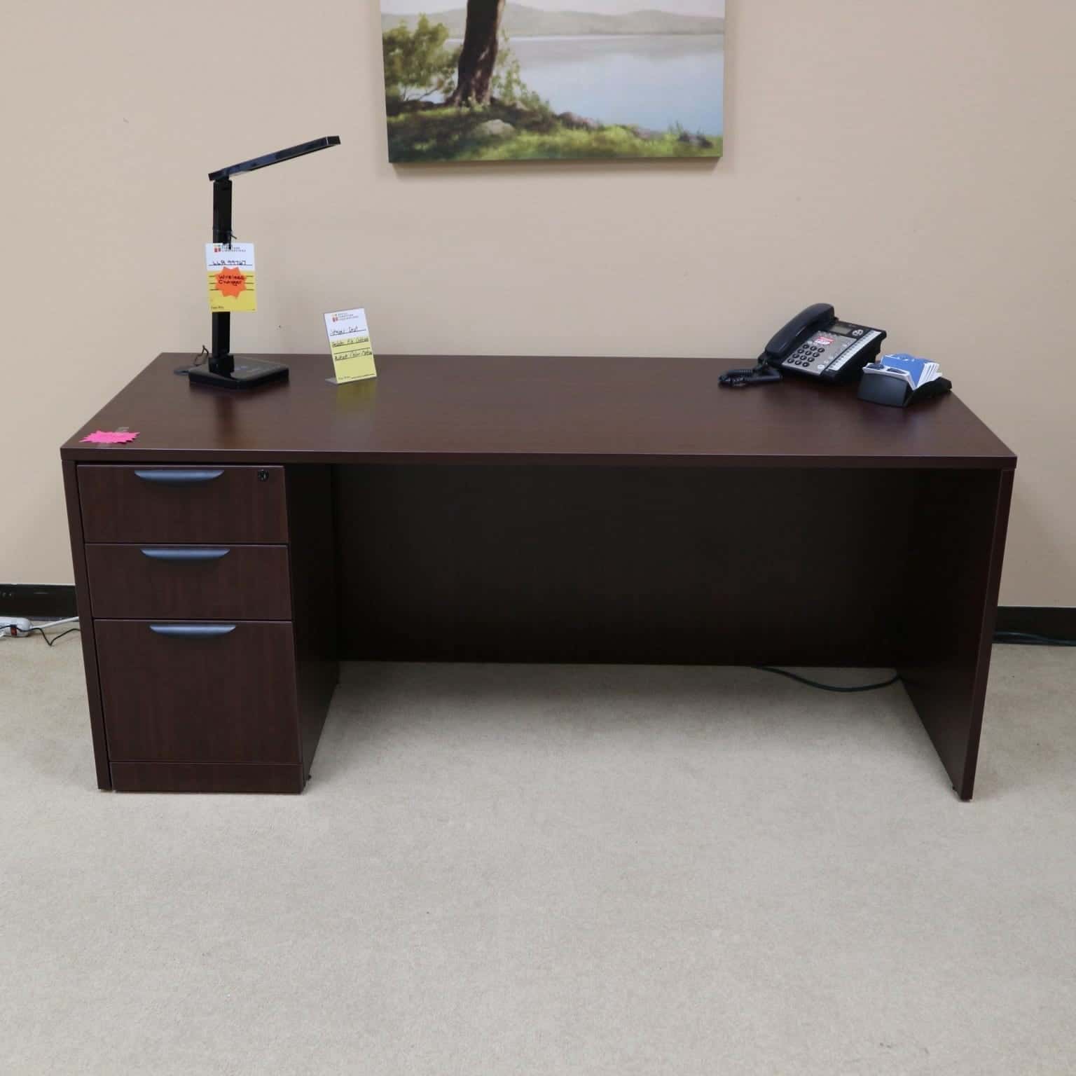 Desk 72 Mahogany Office Furniture Liquidations