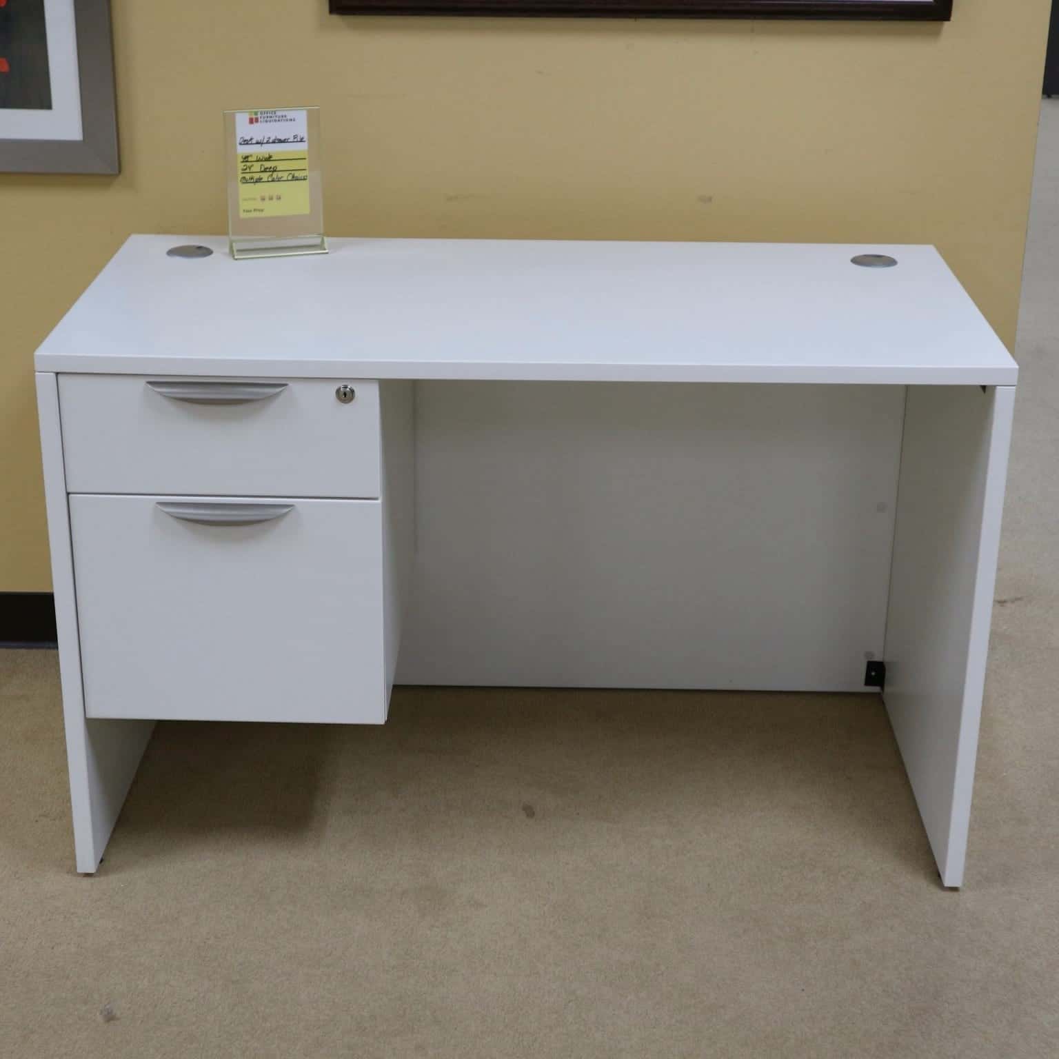 Small Modern Desk with 1 Hanging File