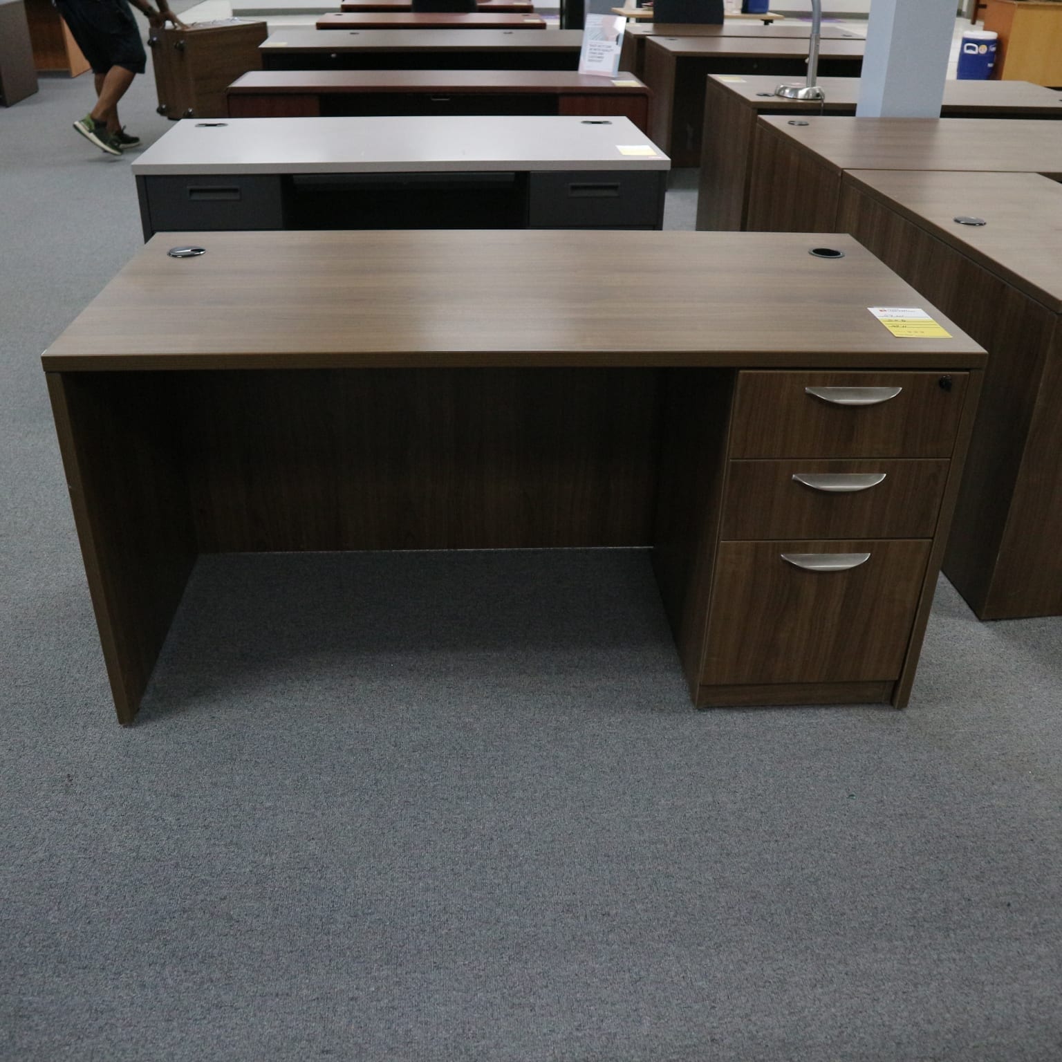 Desk 60 Walnut | Office Furniture Liquidations