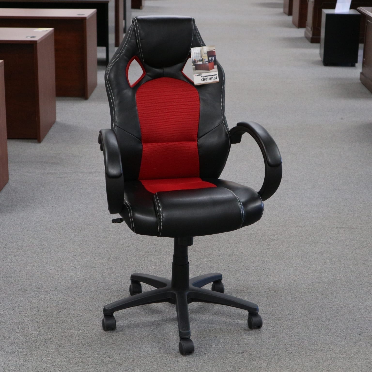 Lorell Gaming Chair, black and red