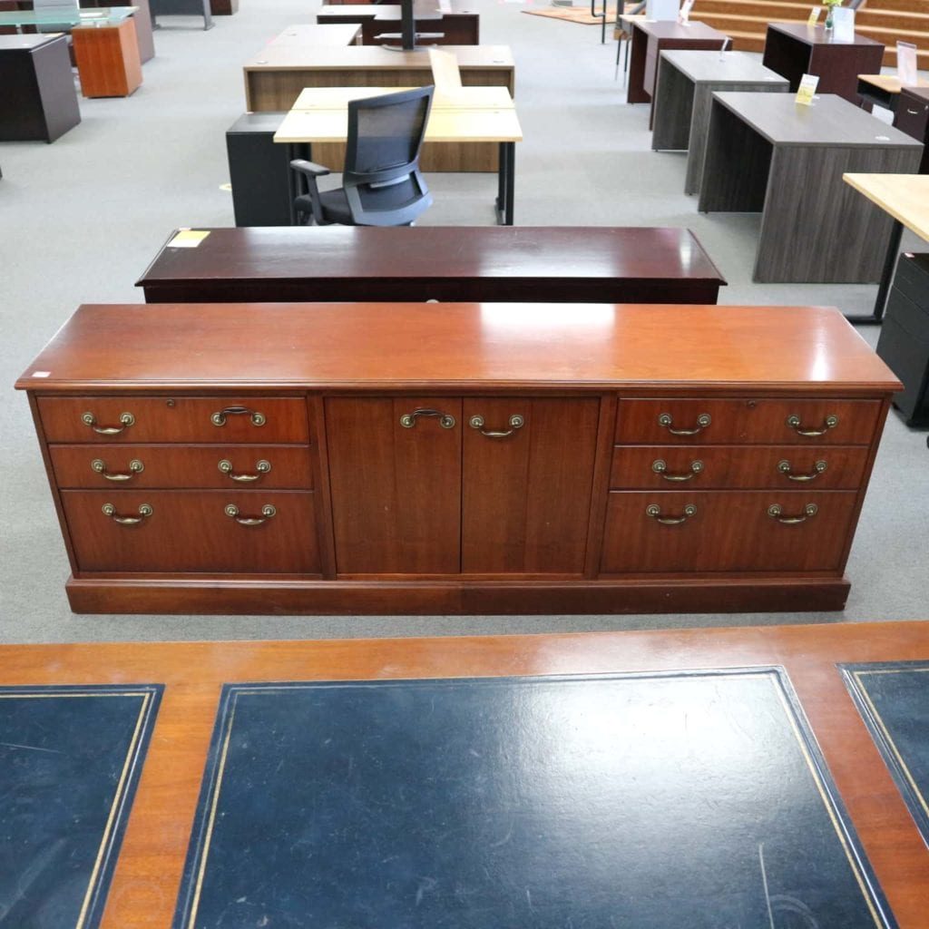 Executive Desk and Credenza Set Office Furniture Liquidations