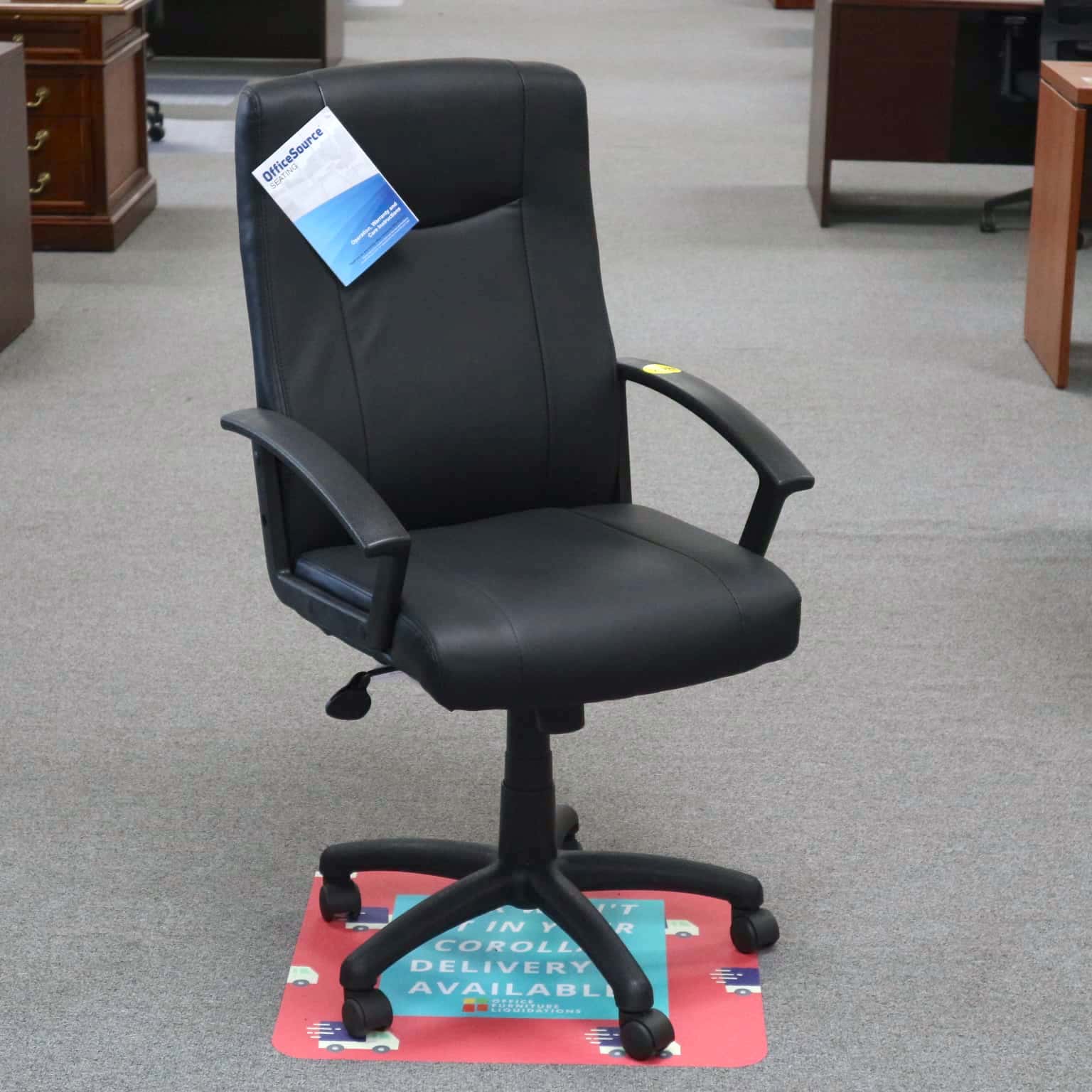 Black Conference Chair, front view