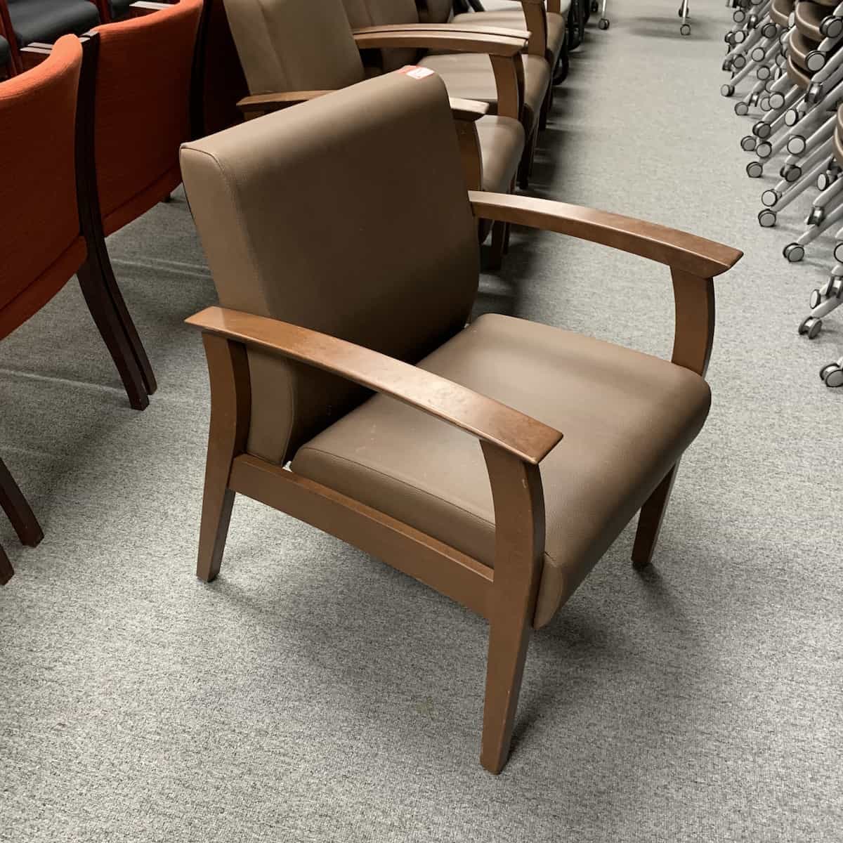Modern-oak-brown-lobby-chair