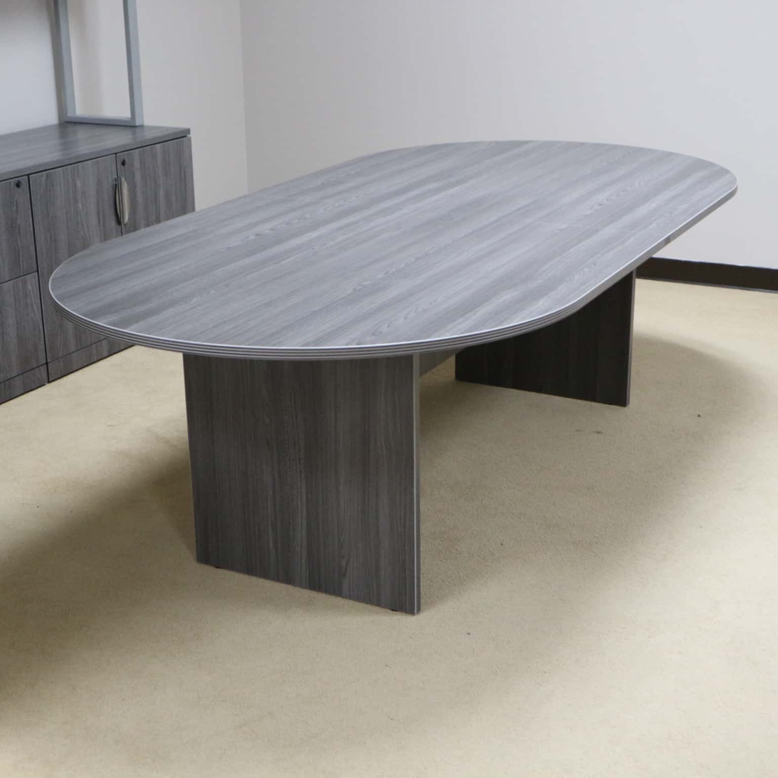 Conference Table grey racetrack