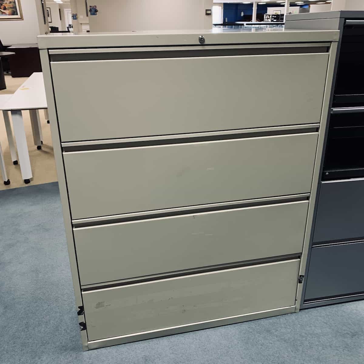 tan-4-drawer-lateral-file-retractable