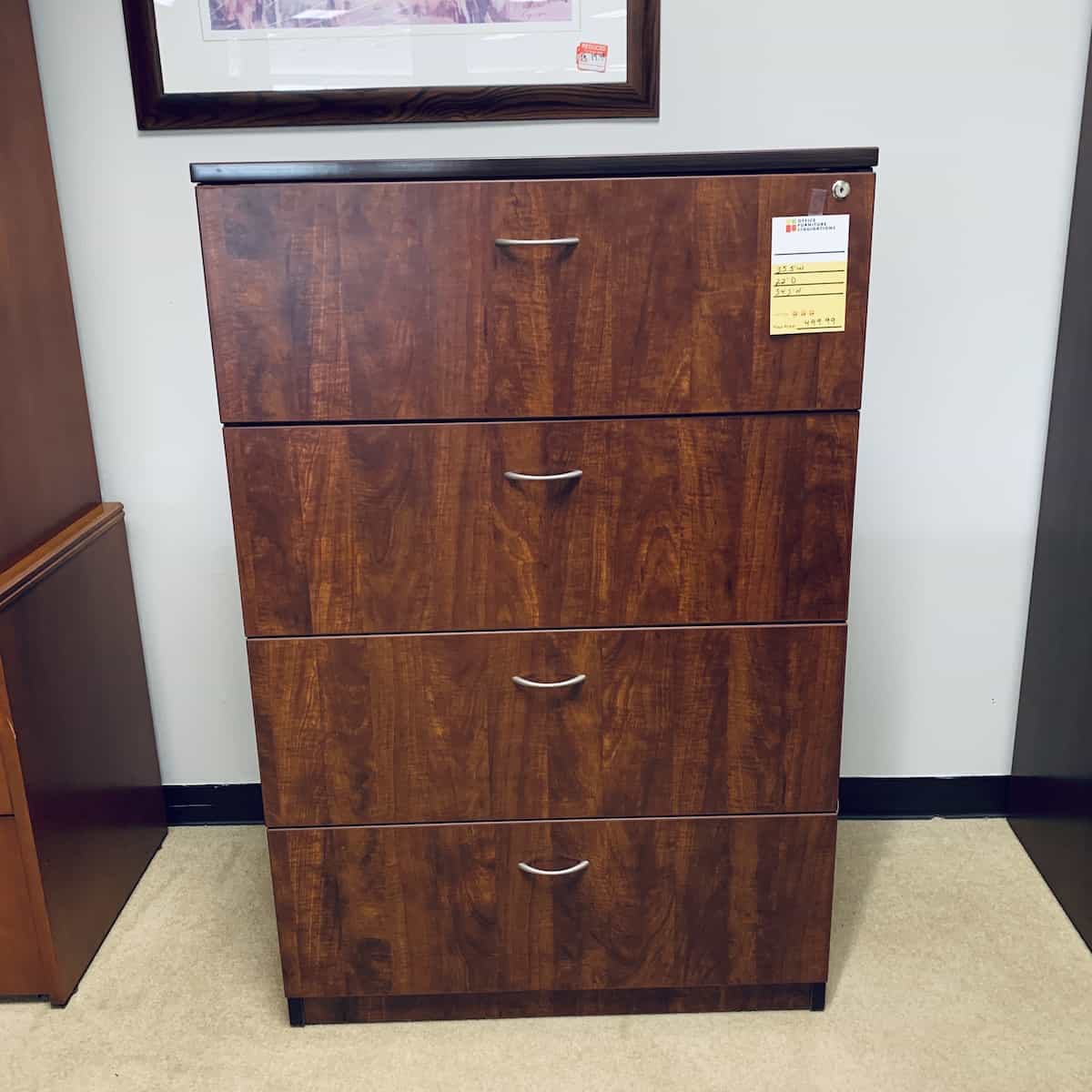 Cherry-Silver-Modern-4-Drawer-Lateral-File-35.5-sept8