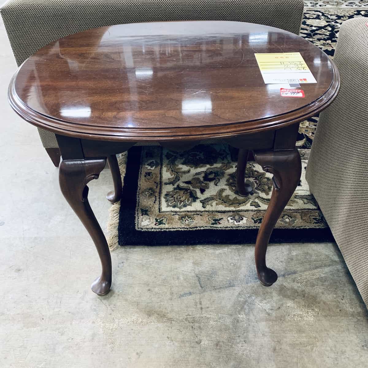 Mahogany-Queen-Anne-Oval-Traditional-Side-Table-28