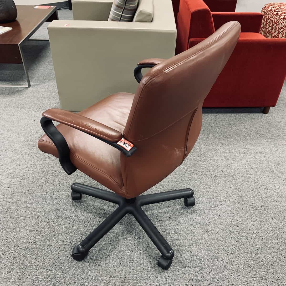 Camel-brown-leather-black-task-chair-back