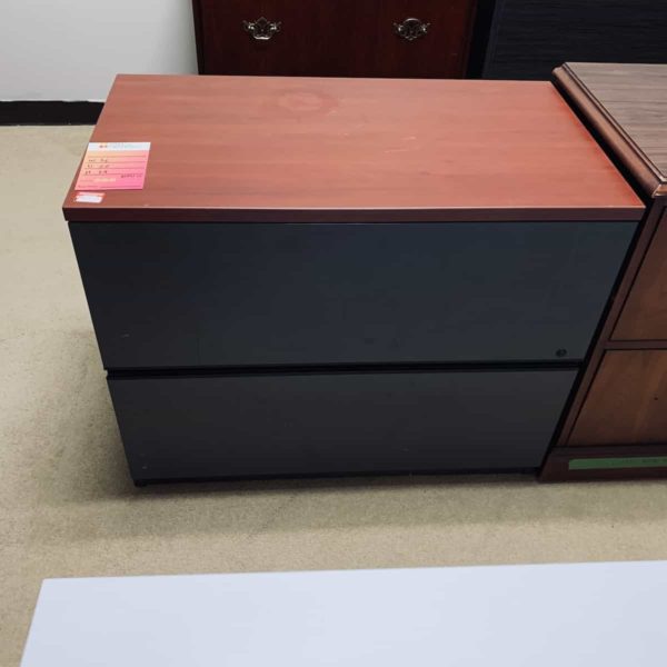 Lacosse-cherry-grey-lateral-2-drawer