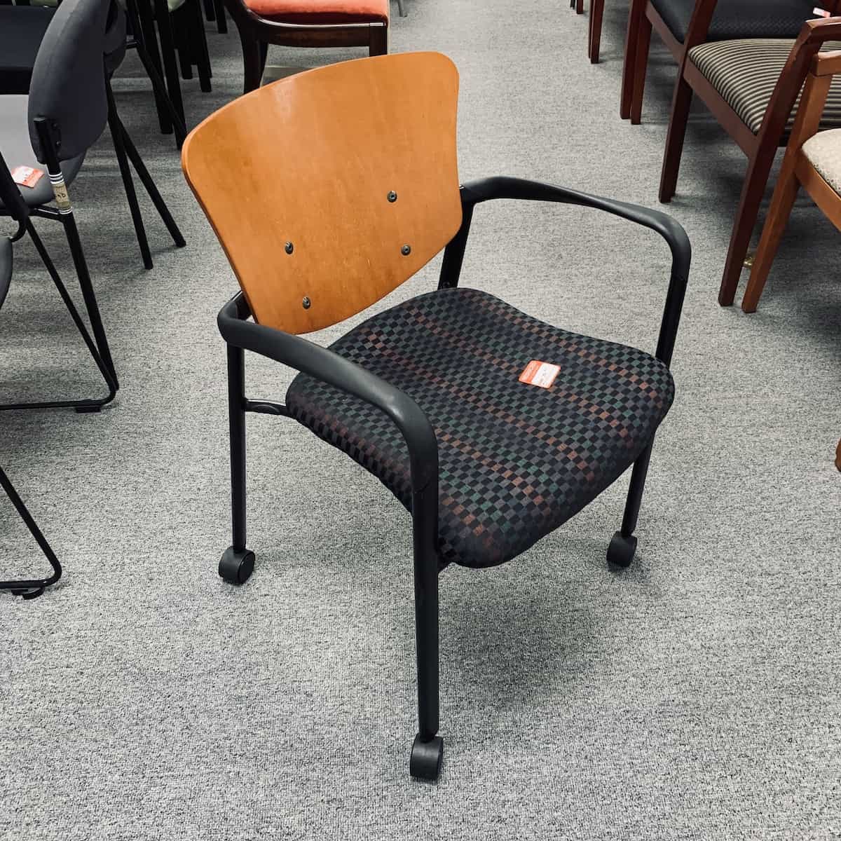 Maple-checkered-multi-black-guest-chair