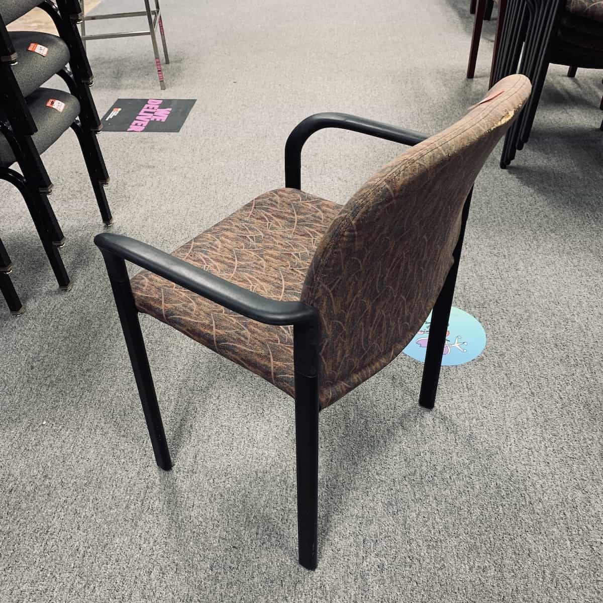 brown-pattern-black-chair-back