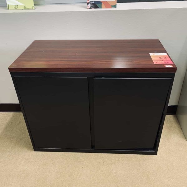 mahogany-black-metal-storage-cabinet