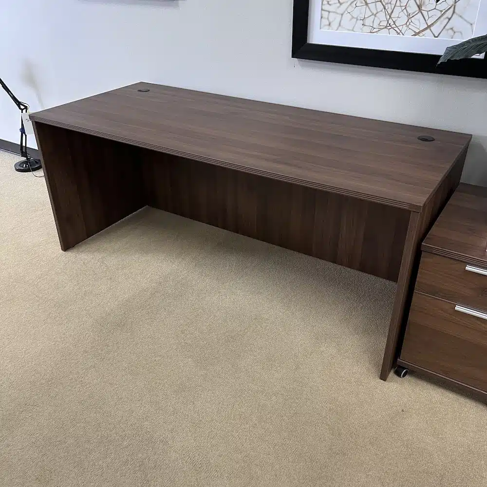 walnut desk shell, new