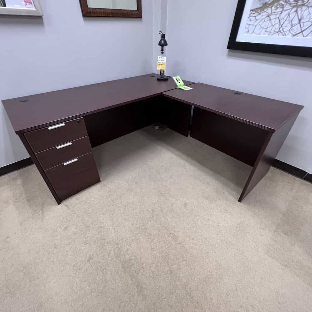 L-desk-new-with-single-box-box-file, performance laminate, office furniture,