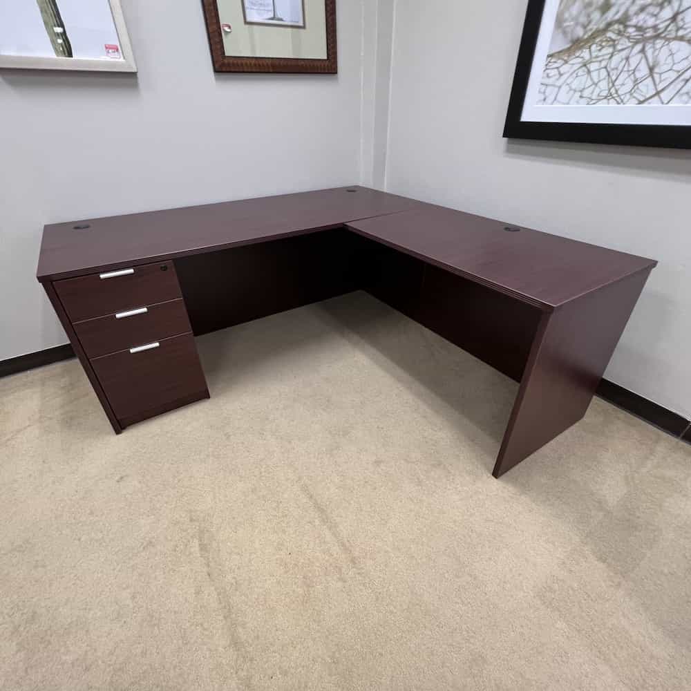 mahogany new l-desk