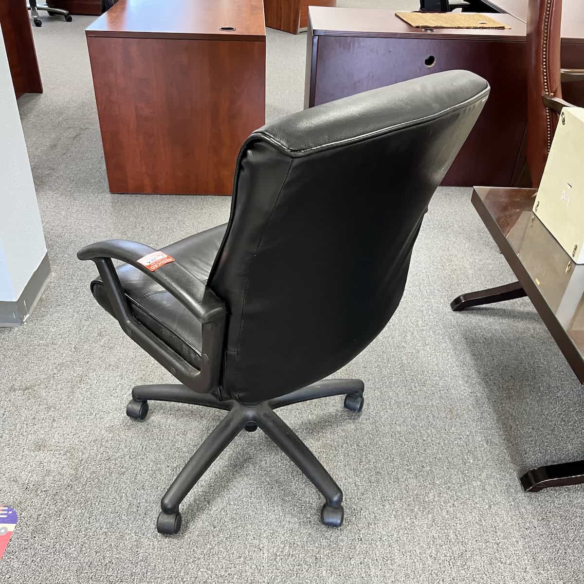 Black-leather-conference-chair-back
