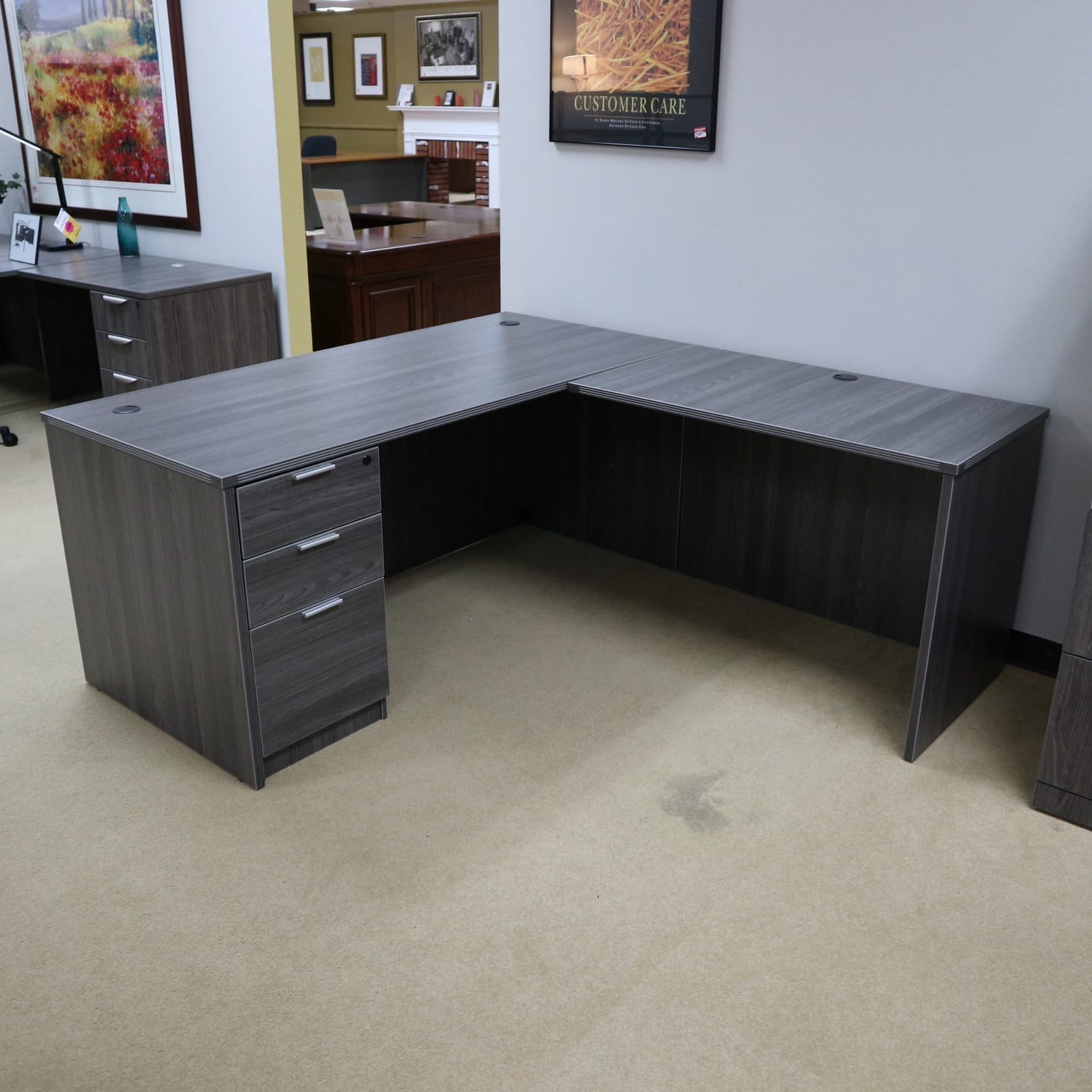 LShaped Desk Office Furniture Liquidations