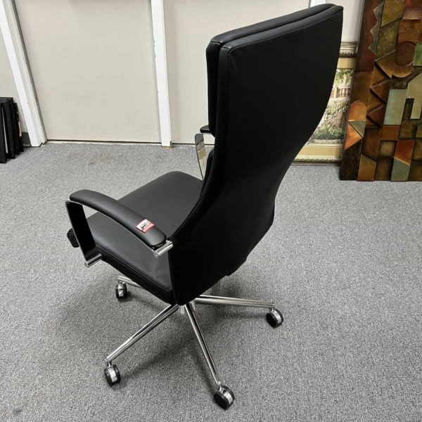 black-vinyl-modern-silver-executive-chair-back