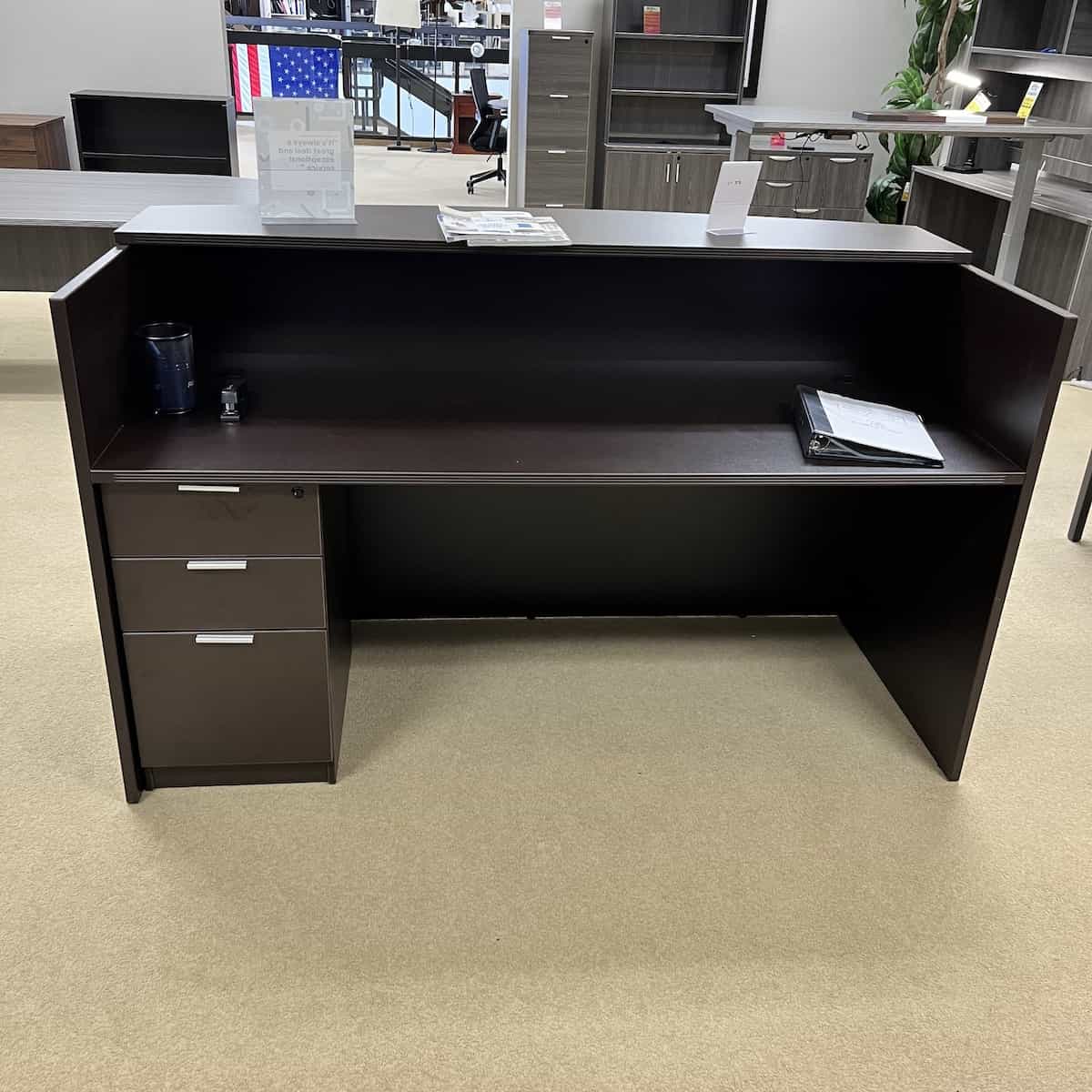 Reception Desk with Laminate Transaction Top