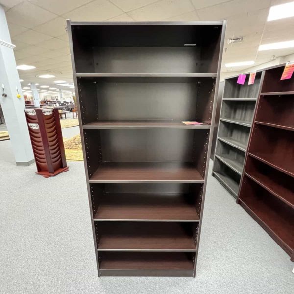 mahogany-71-bookcase-5-shelf