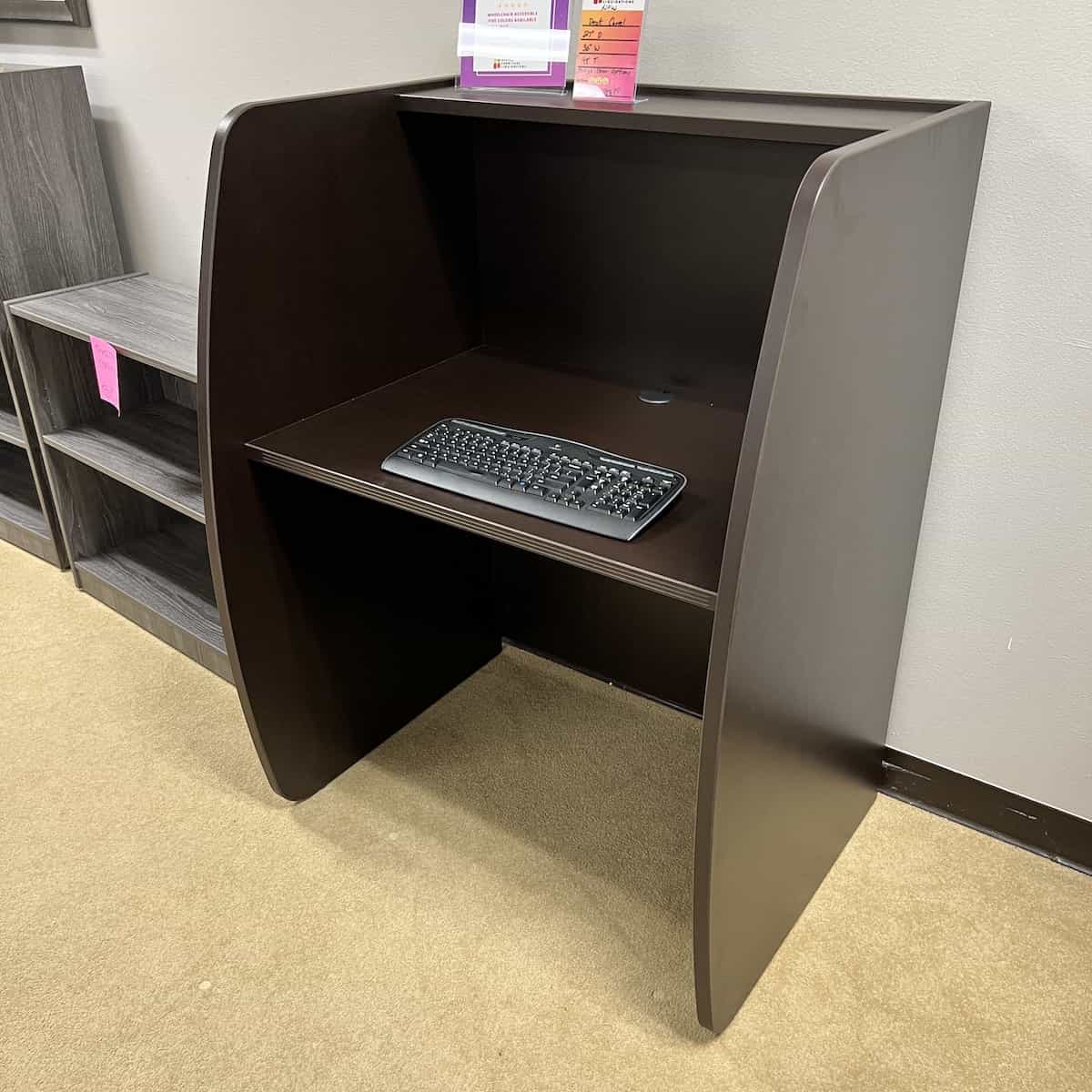 New - 36” Wide Library Carrel Desk, Various Colors