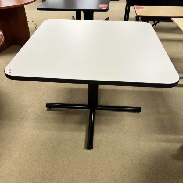 white-black-break-room-table