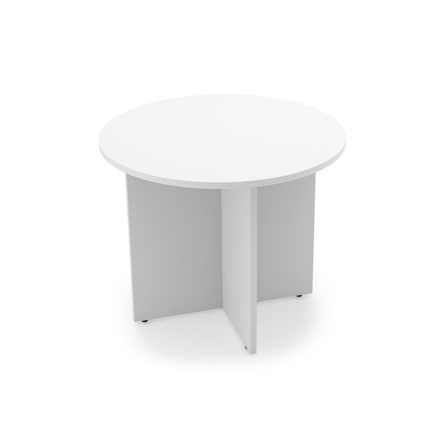 white 36" laminate break room table, new office furniture
