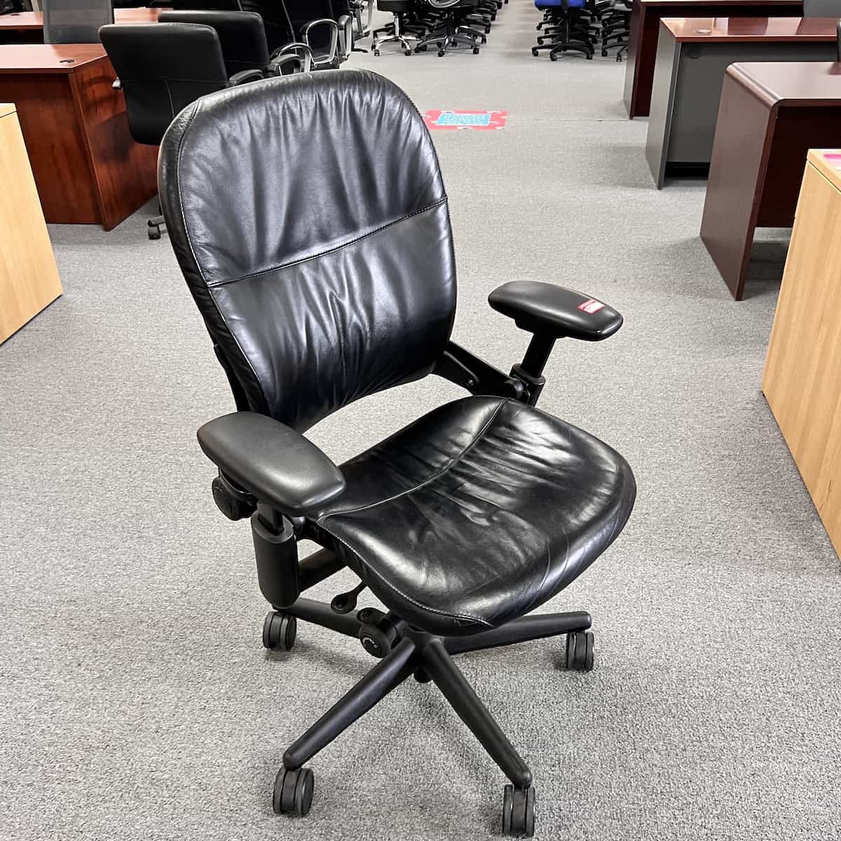 Steelcase Leap V1 Black Leather