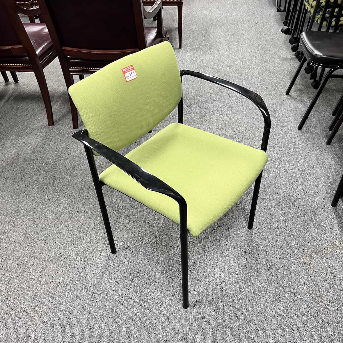 Steelcase Player Green/Black Guest Stacking Chair