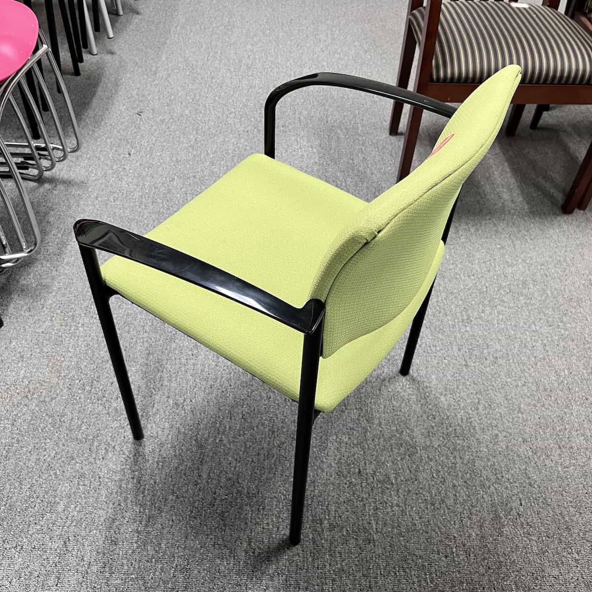 Steelcase Player Green/Black Guest Stacking Chair - Image 2