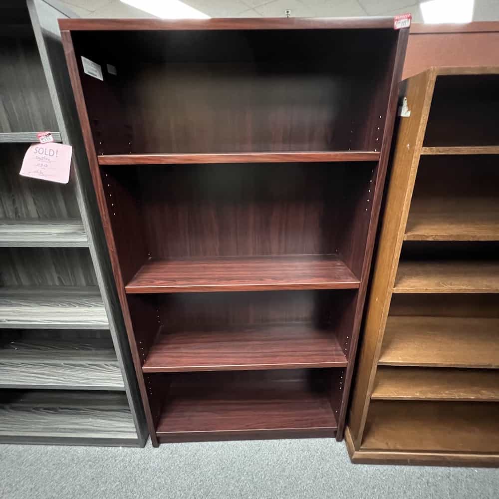 mahogany global bookcase laminate