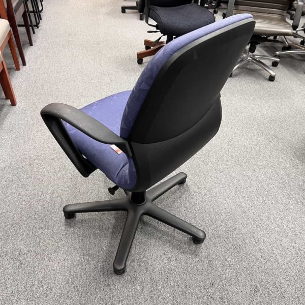 Steelcase Periwinkle Blue Rally Office Chair, back view