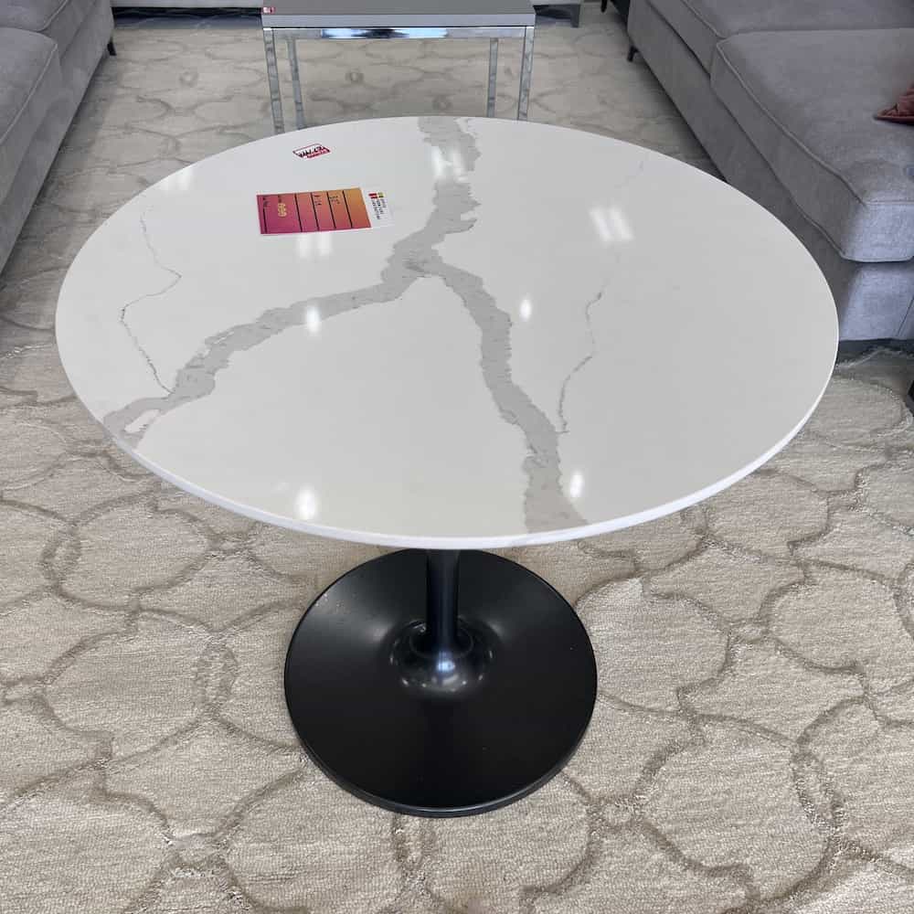 stone top round table modern