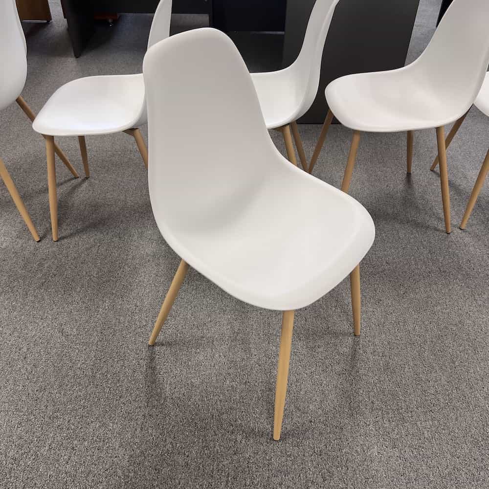 white bucket chair modern