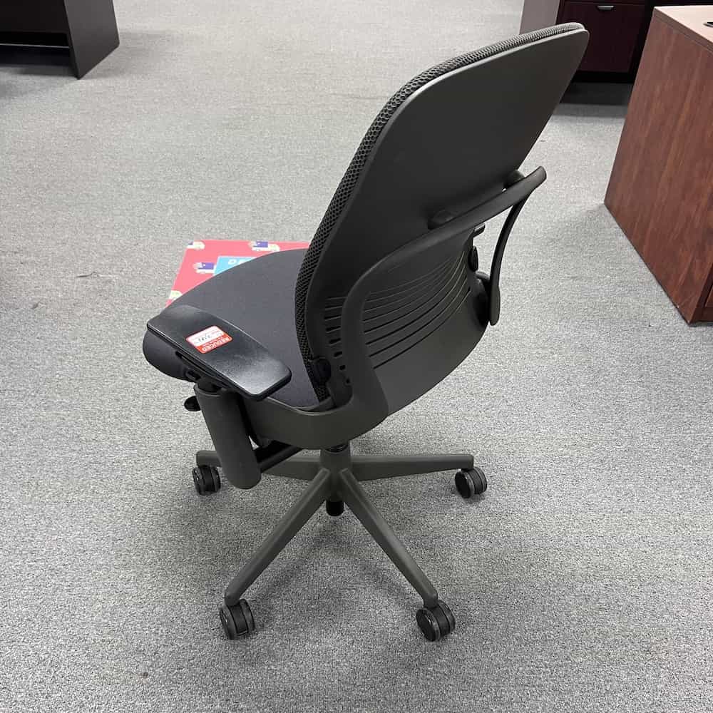 Black and Grey Mesh Back Steelcase Leap V2 Task Chair - Image 2
