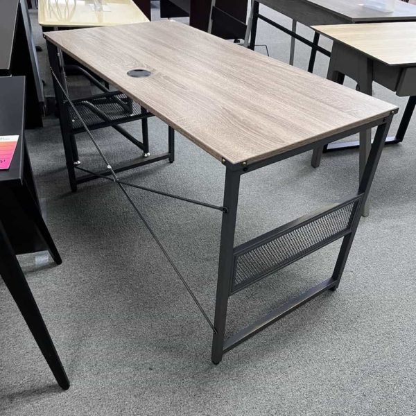 New - 48" Montego Weathered Walnut Industrial Desk - LIMITED QUANTITIES - Image 2