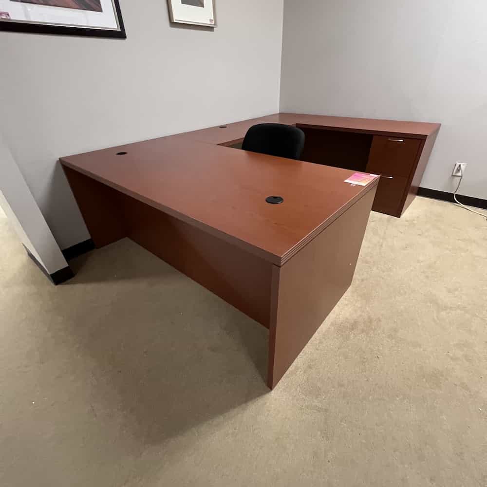 U-Desk with 2 Pedestal Files