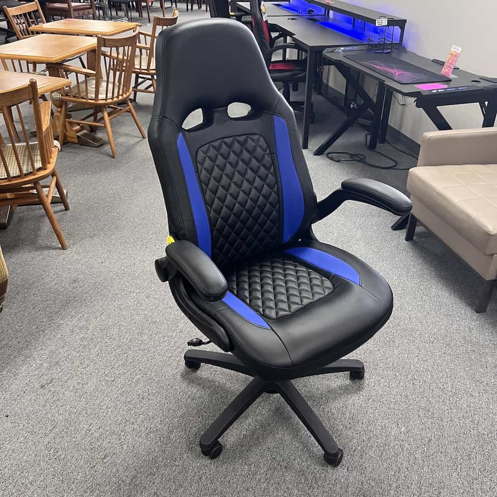 Blue and Black Gaming Chair