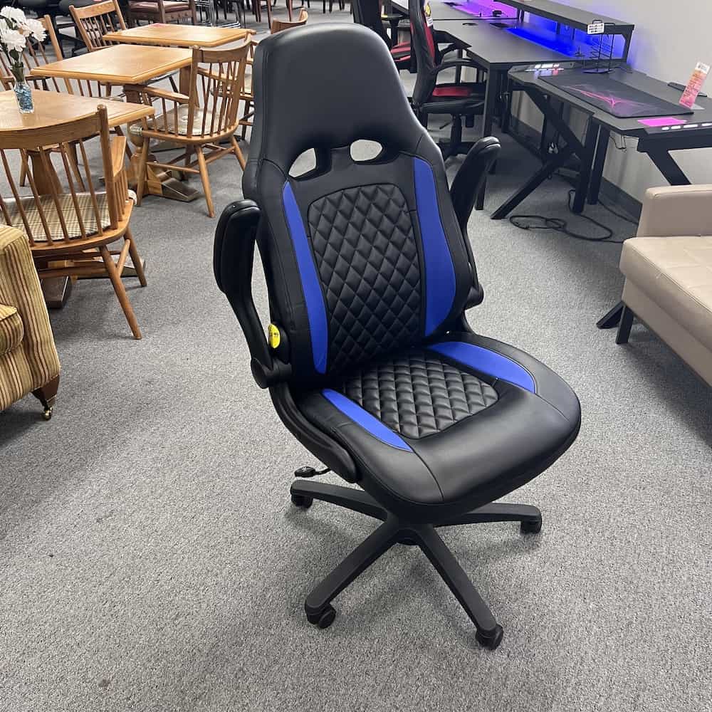 Blue and Black Gaming Chair