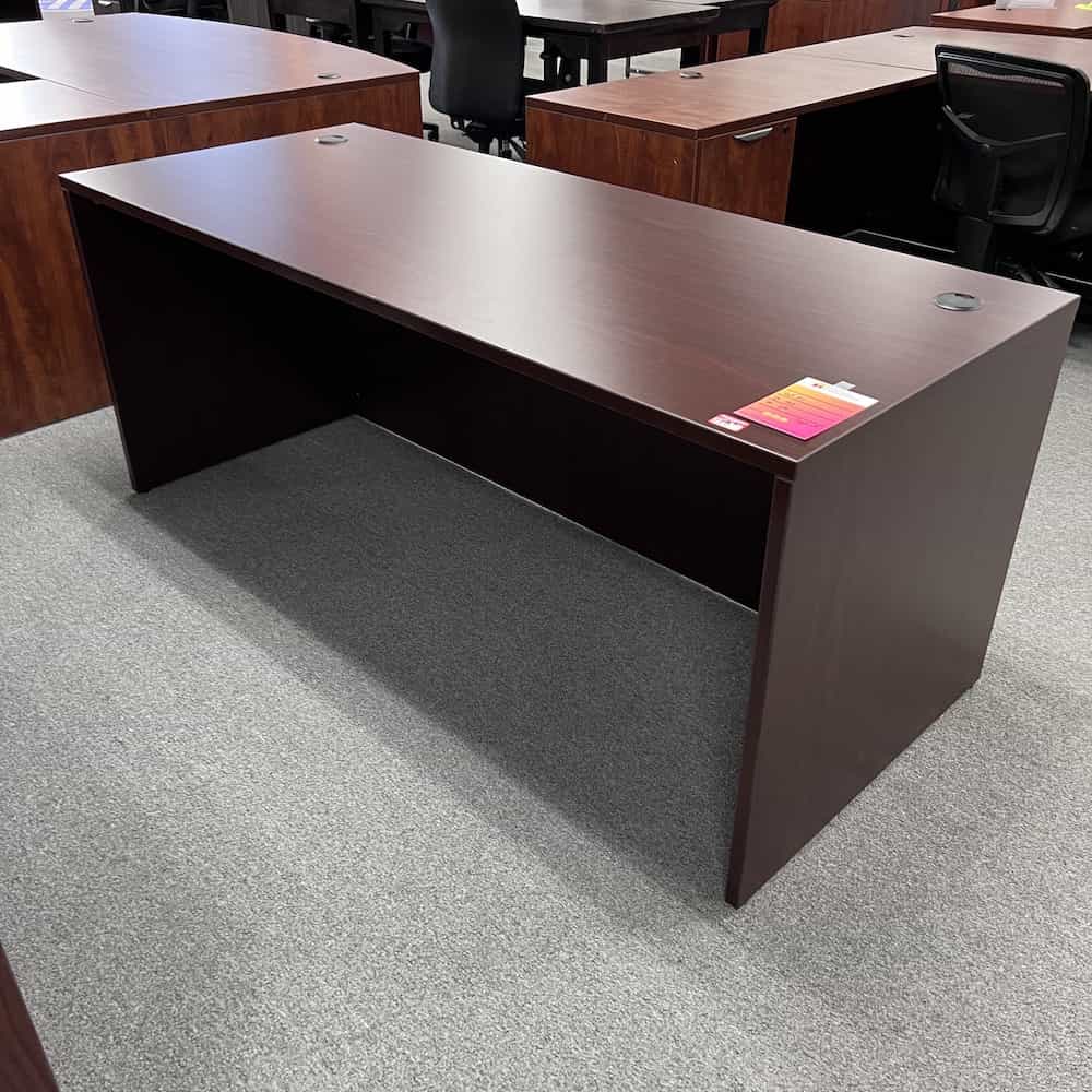 mahogany laminate desk shell