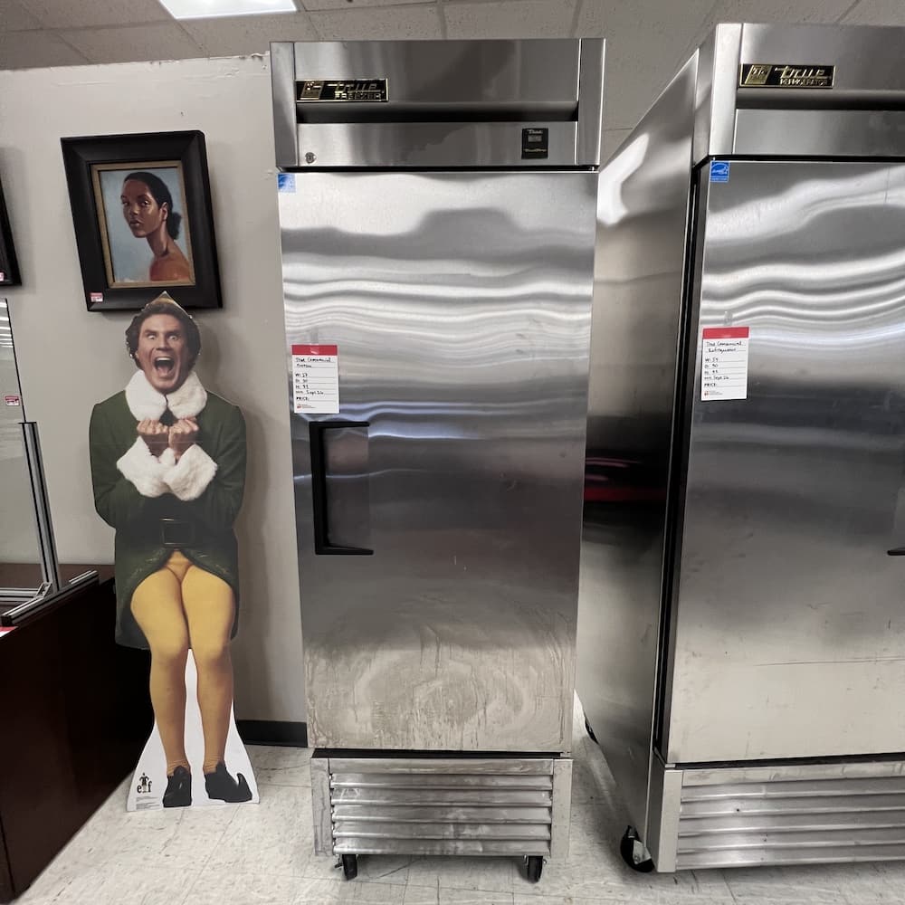true freezer silver stainless steel double door T-54 wide commercial appliances, used furniture, restaurant