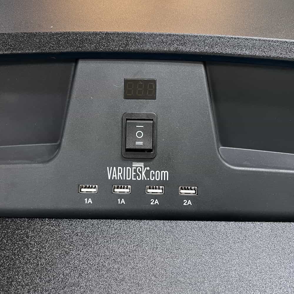 details of usb varidesk varipro 36 electric
