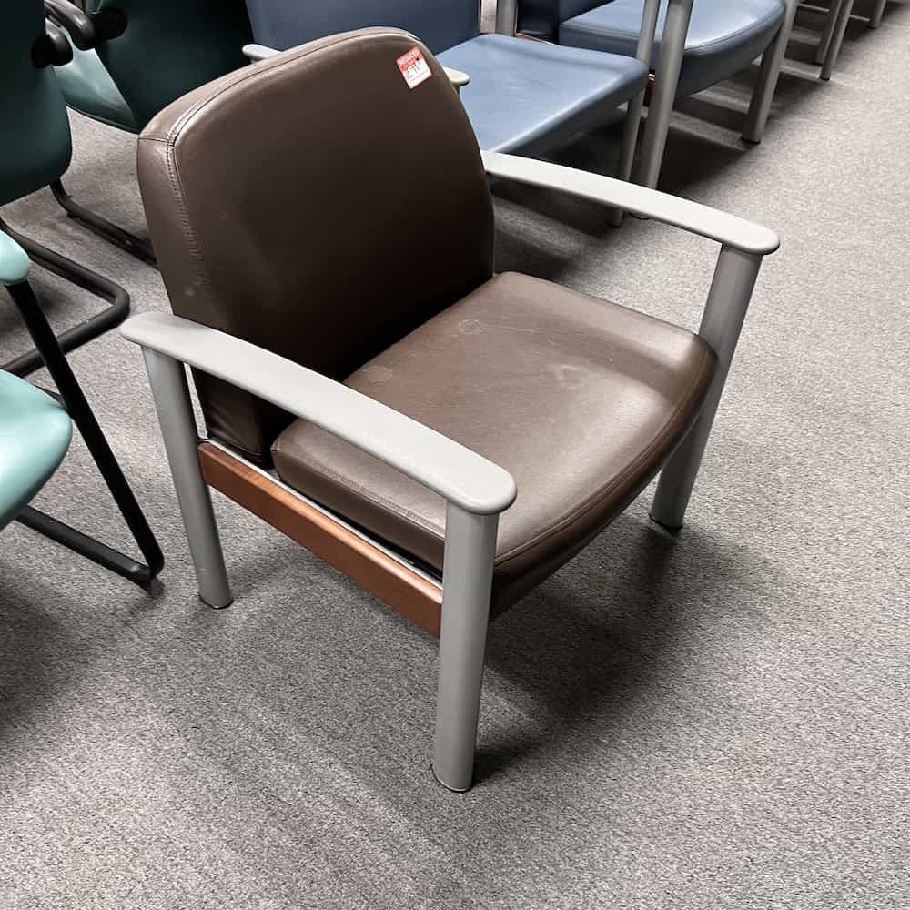 brown and tan Heavy Duty Bariatric Waiting Room Chair