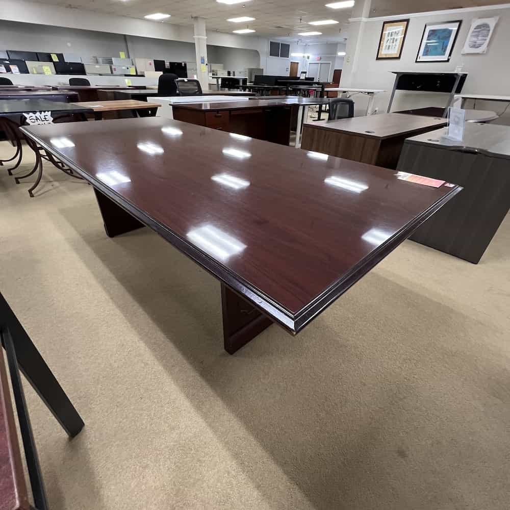 mahogany rectangle conference table