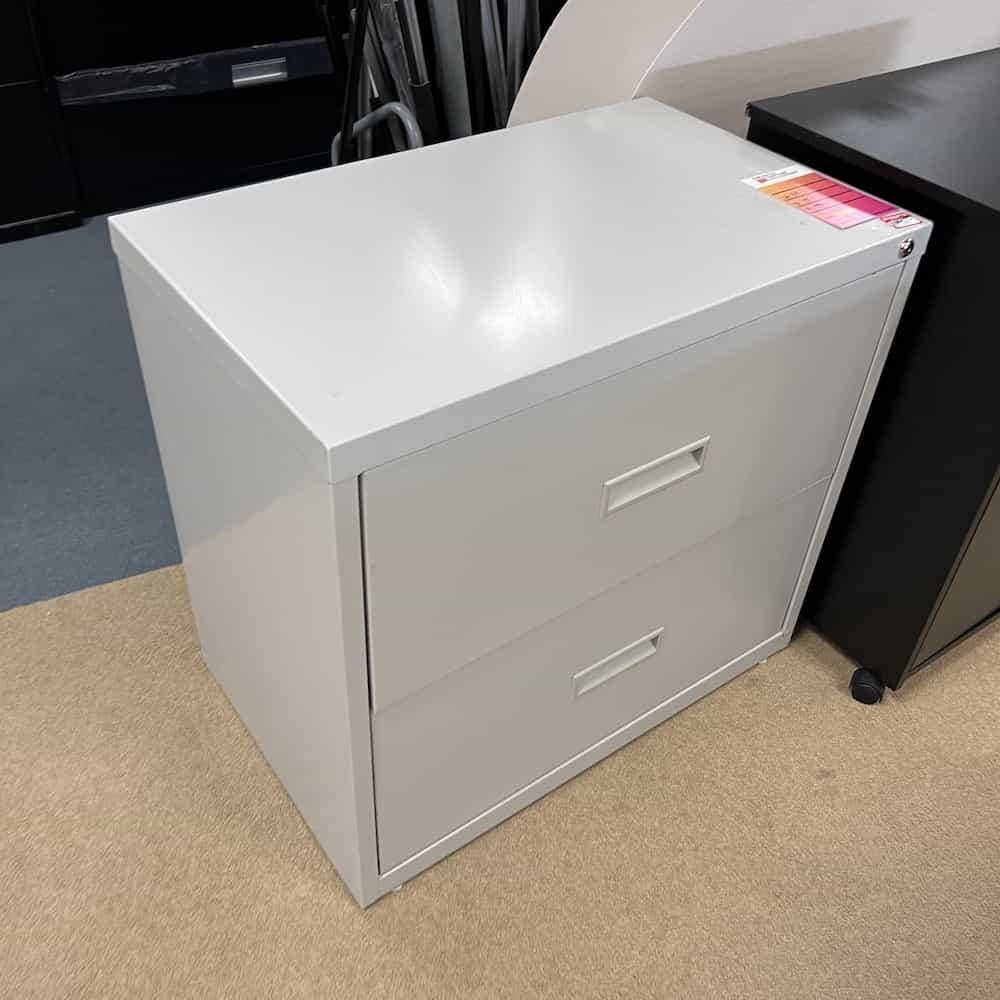 light grey Metal 2 Drawer File Cabinet