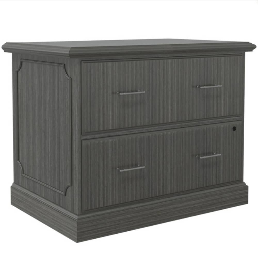 2 drawer lateral file, new, traditional, grey color